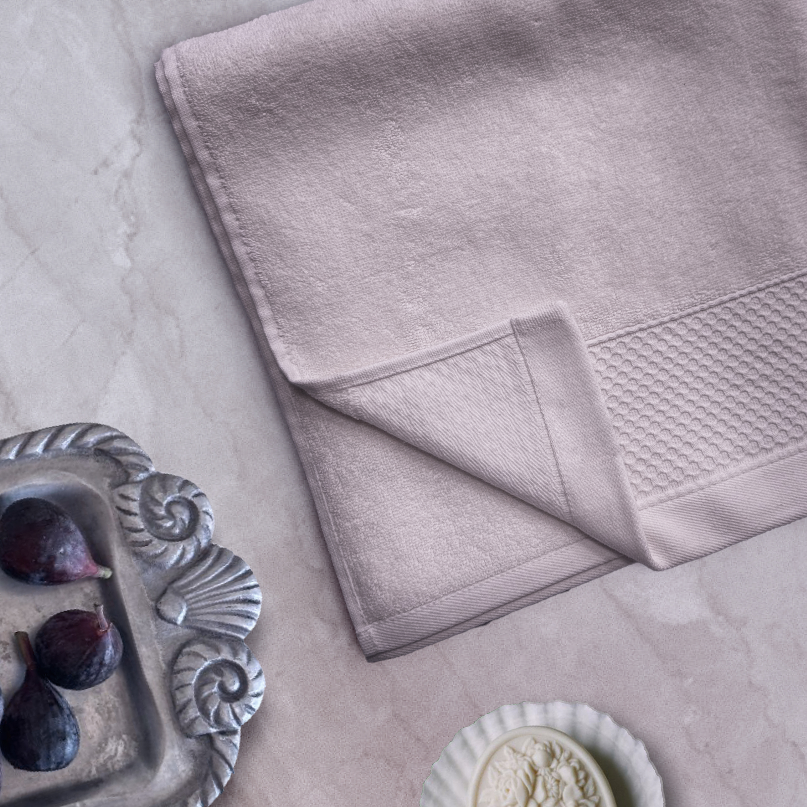 Полотенце махровое Fine Line, коллекция Berries, светло-лиловый - 0