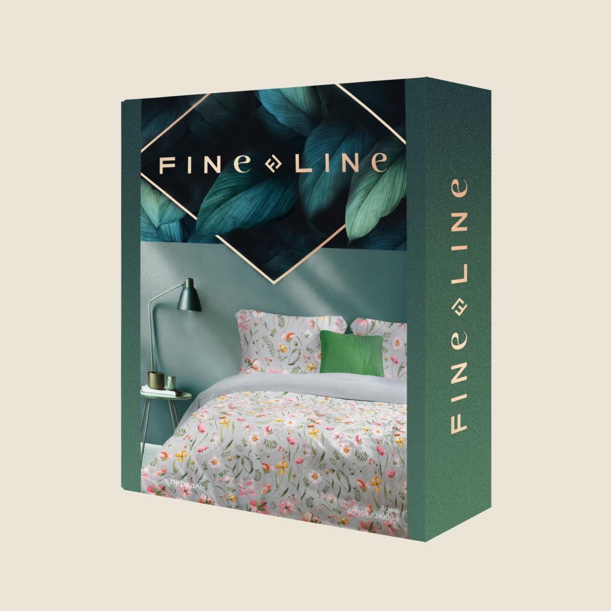 КПБ перкаль Fine Line рис.60115-1/24900-8 Арина - 3