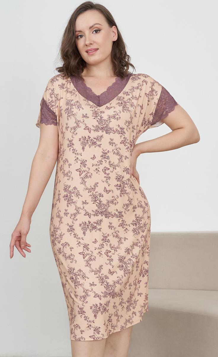 Сорочка жен. Бабочки арт.0557 ВЗЗ - 0