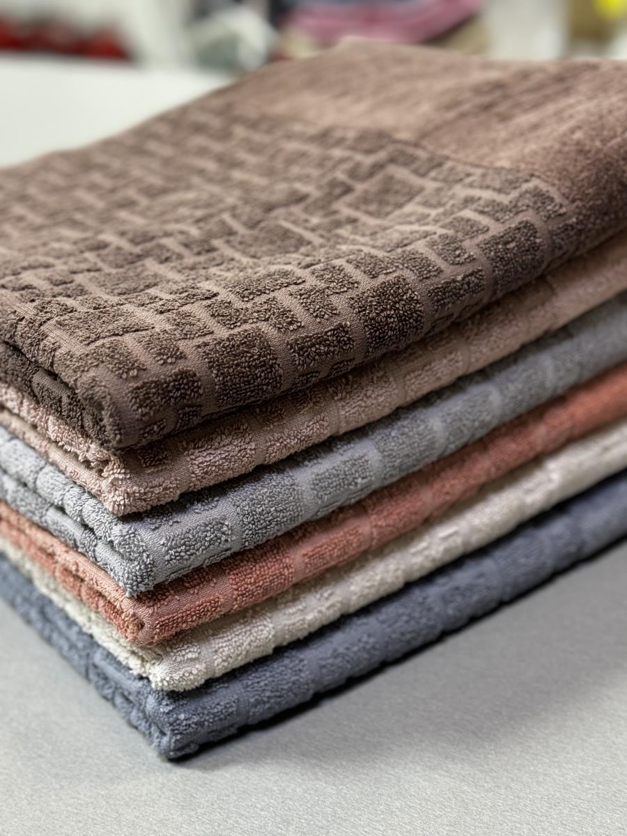 Полотенце махровое PIANO (TR) сухая роза - 0