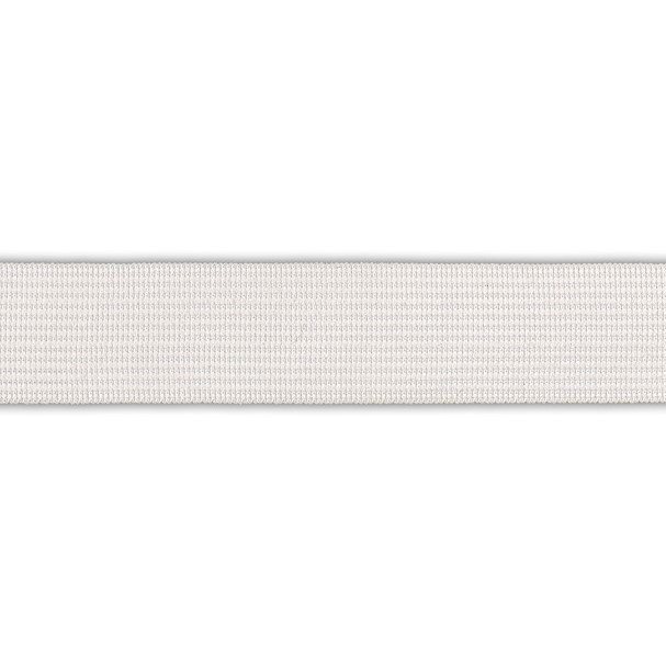 Тесьма окантовочная 32 мм арт ф532 белая - 0