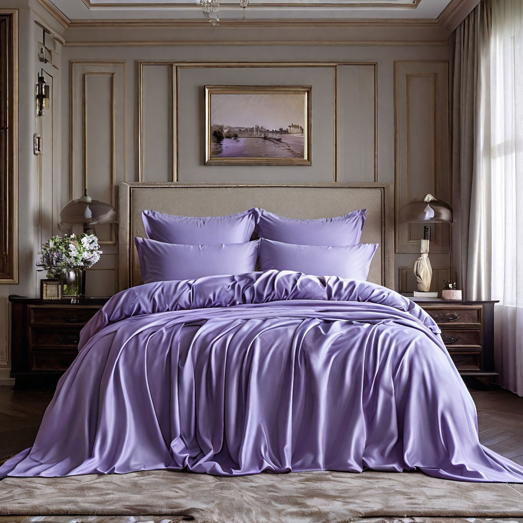 КПБ бязь сиреневый - 0