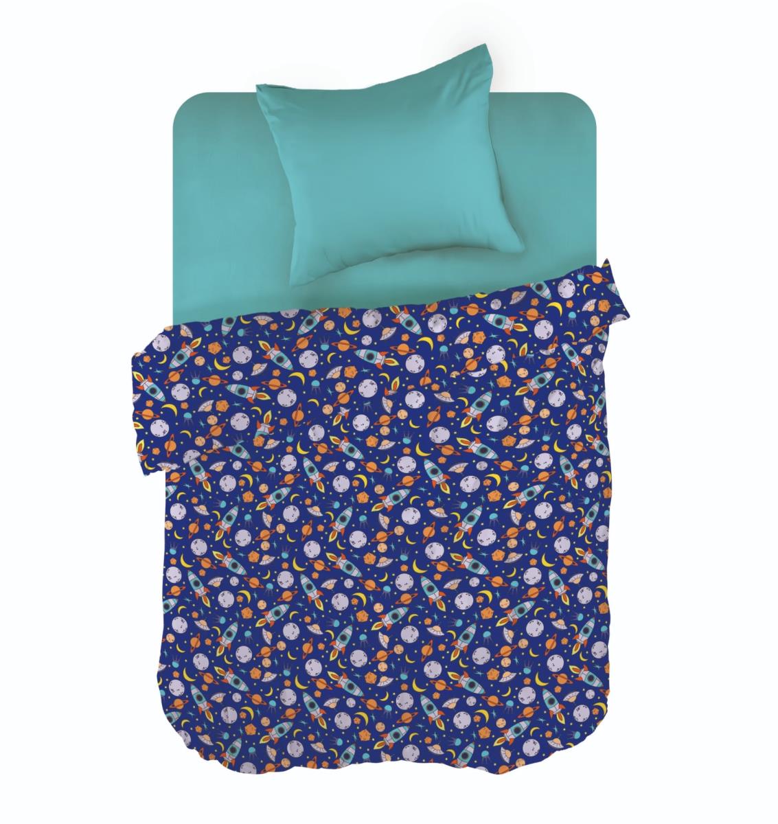 КПБ перкаль WENGE Kids рис.60096-1/0222-64 In space - 0