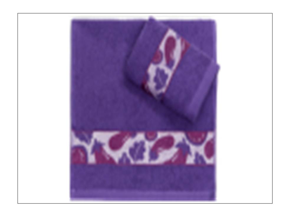 Полотенце махровое ЖБ (пл.340гр/кв.м)(баклажан) - 0