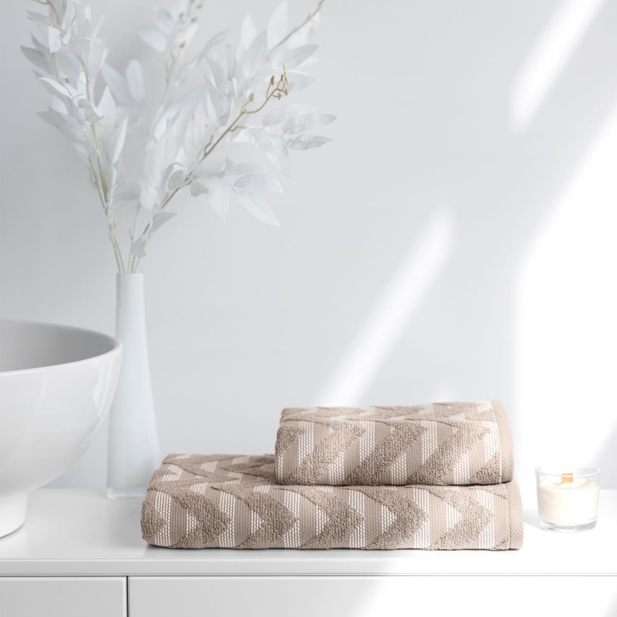 Набор полотенец VEROSSA махровых Relax Кофейный - 0