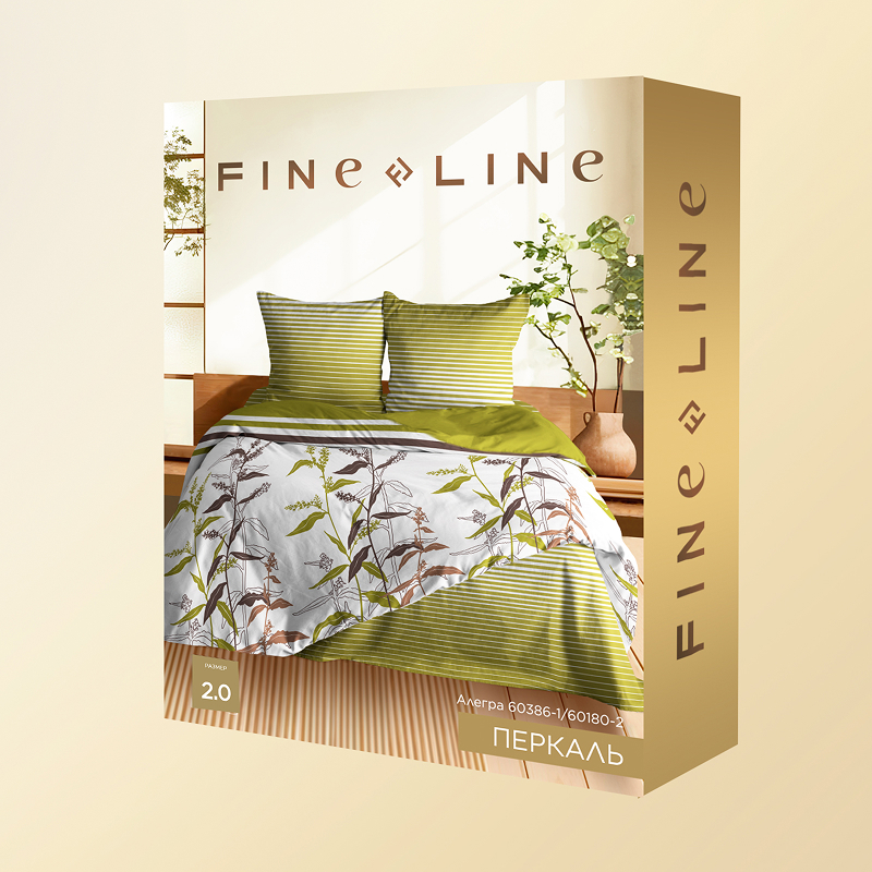 КПБ перкаль Fine Line рис.60386-1/60180-2 Алегра - 3