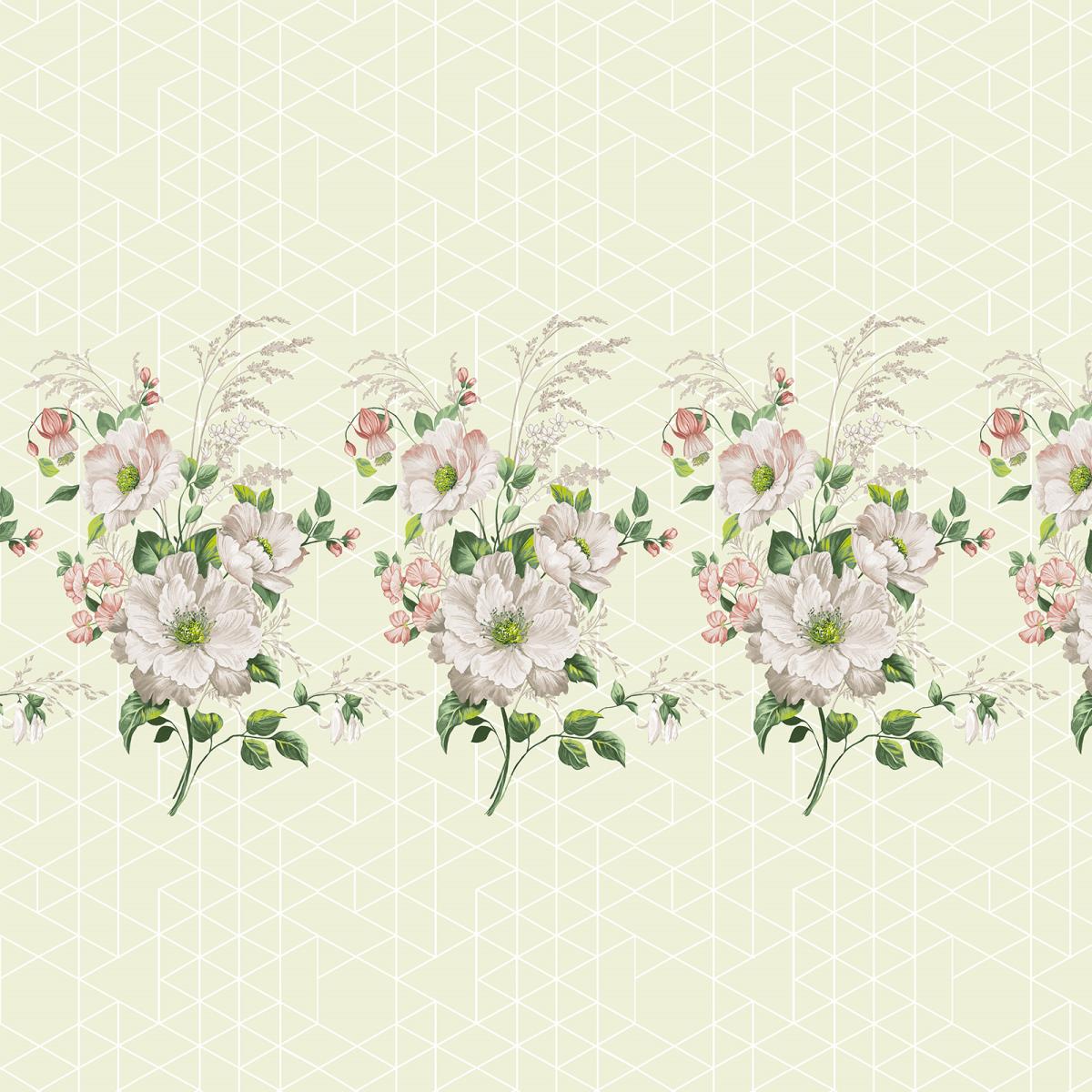 Бязь Премиум 220 см наб рис.7161-1 Утренняя роса - 1