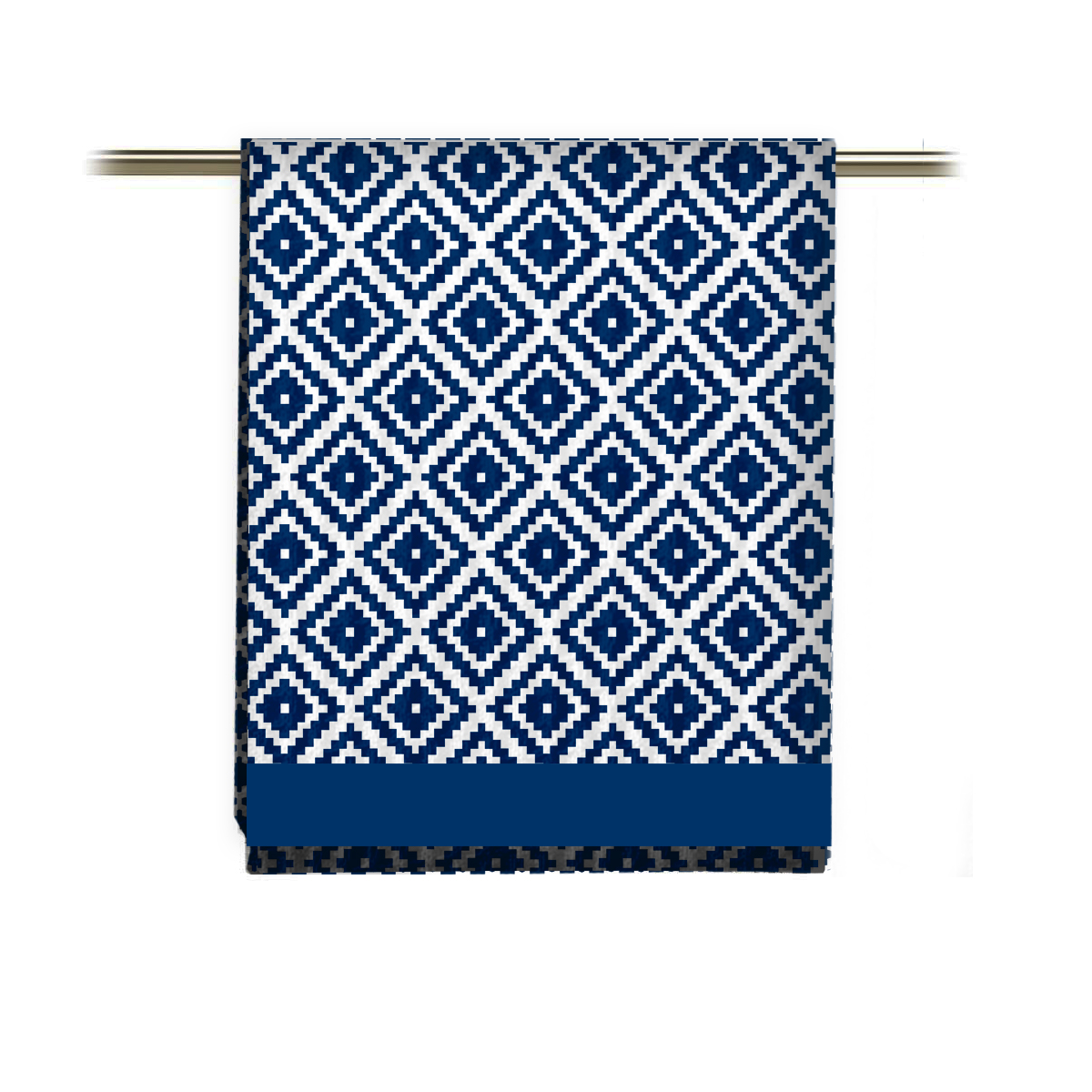 Полотенце вафельное Fine Line рис.62076-2 Геометрия синий - 2