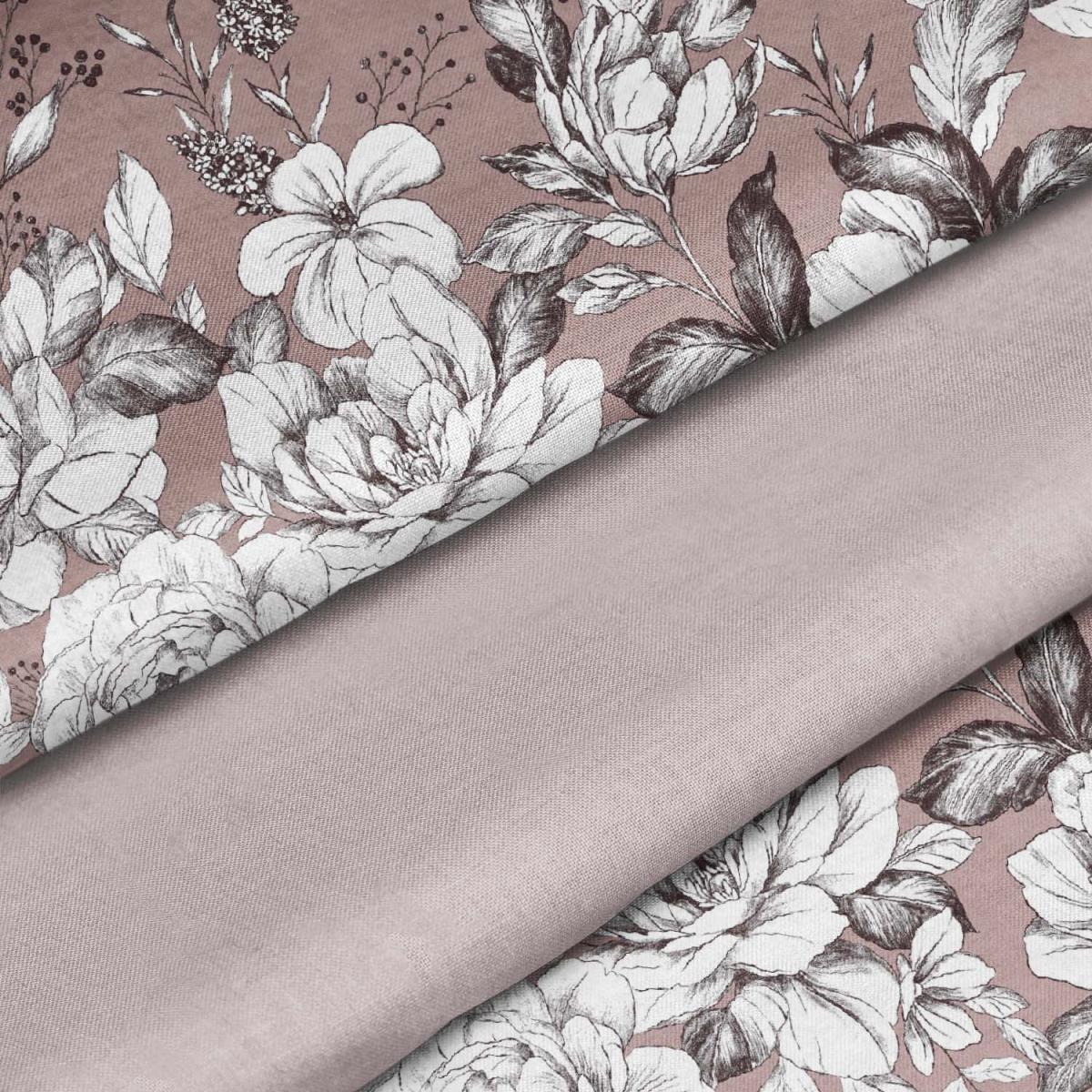 КПБ сатин Fine Line рис.50214-3/24500-99 Роза Тюдоров - 2