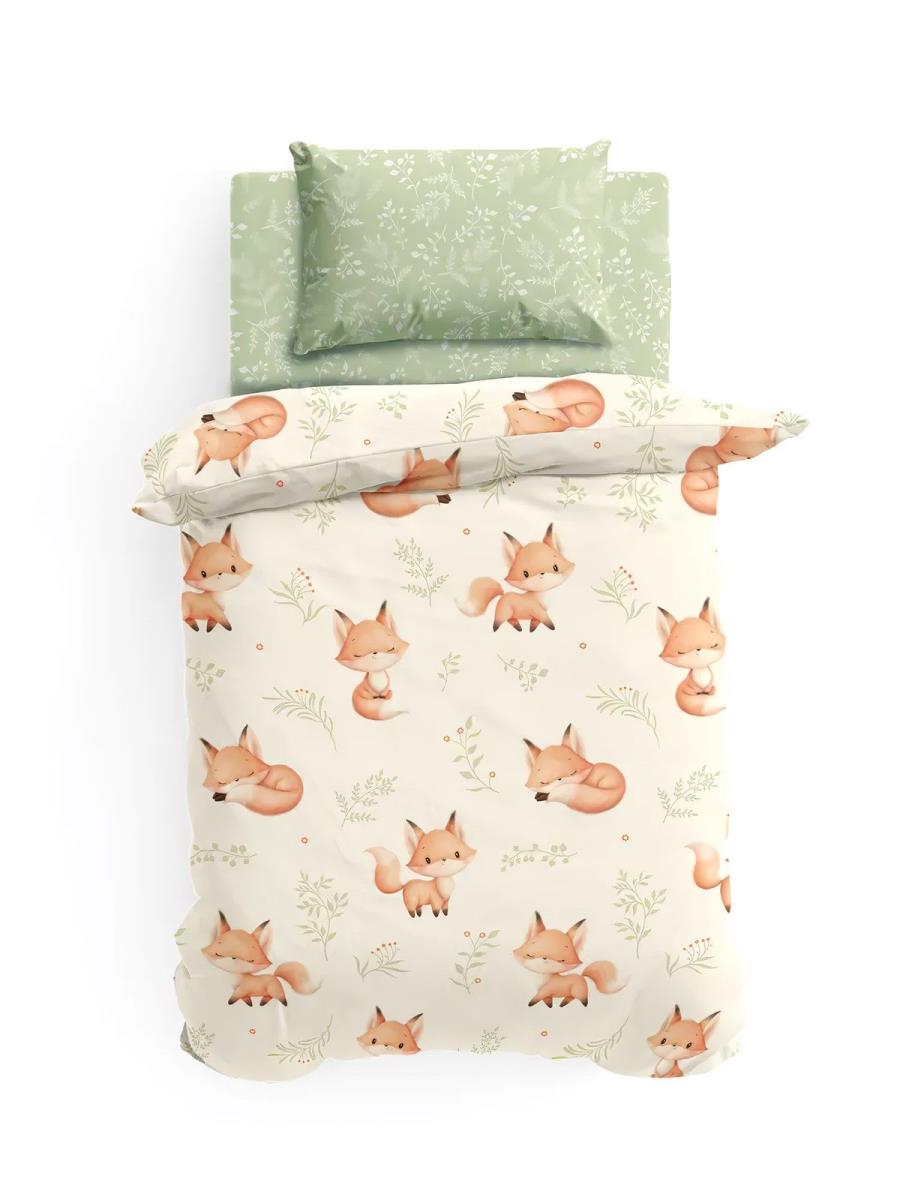 КПБ детск. перкаль Лисички - 0