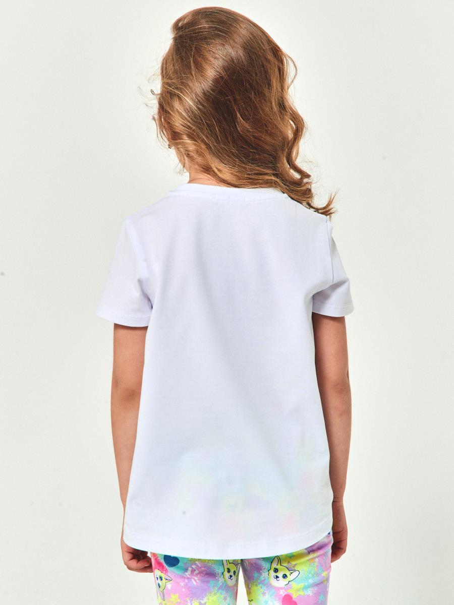 Фуфайка (футболка) д/дев Juno SS23GJ500 Nice белый - 1