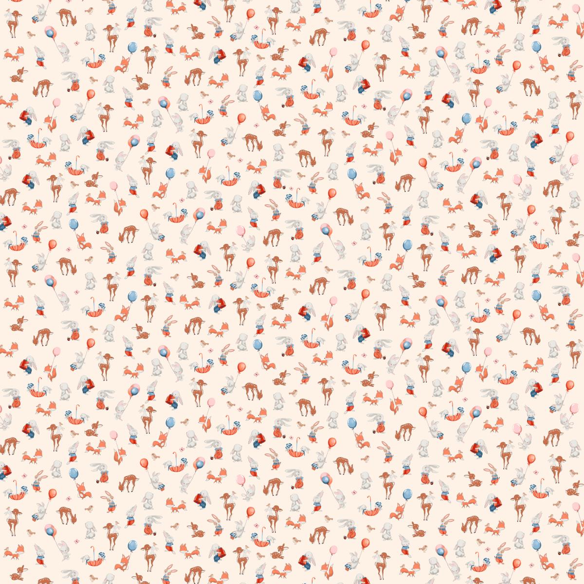 Перкаль 150 см наб рис.13407-1 Зверята - 1