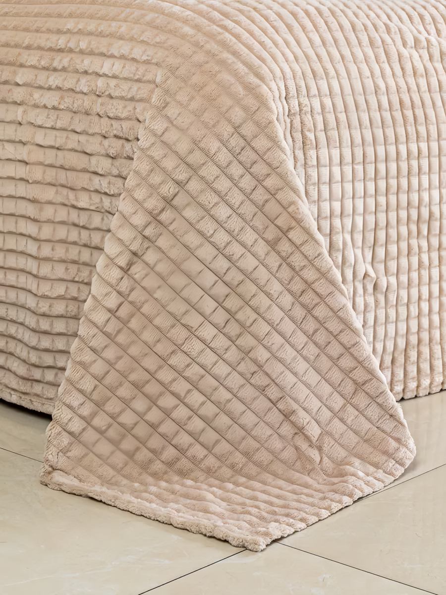 Плед велсофт Евро Песочный - 1