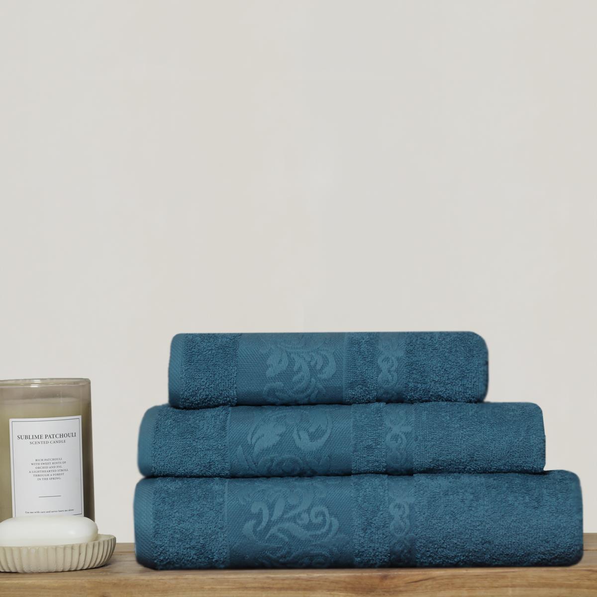 Полотенце махровое Fine Line бордюр Манок адриатика - 0