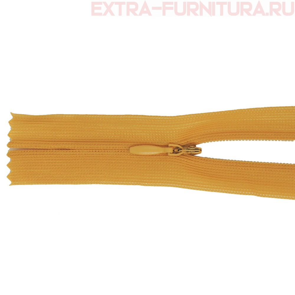 Молния потайная Т3 50 см ц116 оранжевый - 0