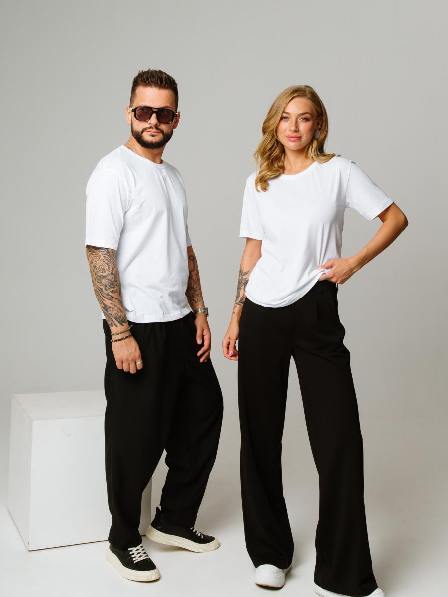 Футболка базовая р.46-56, белая ТКР ФБО-10 - 0