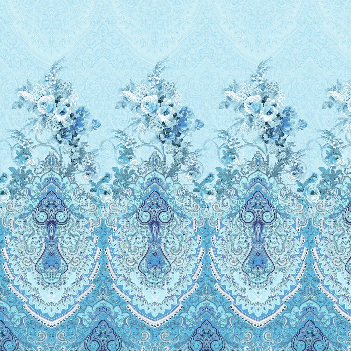 Перкаль 220 см наб рис.6800-1 Фарфор - 1