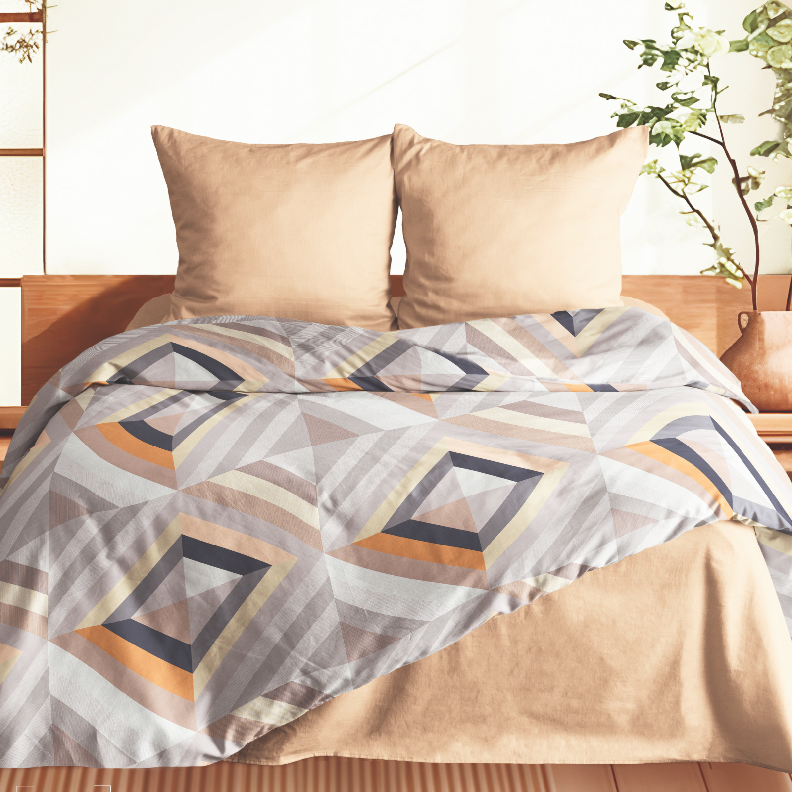 КПБ перкаль Fine Line рис.7180-1/24900-94 Графис new - 0