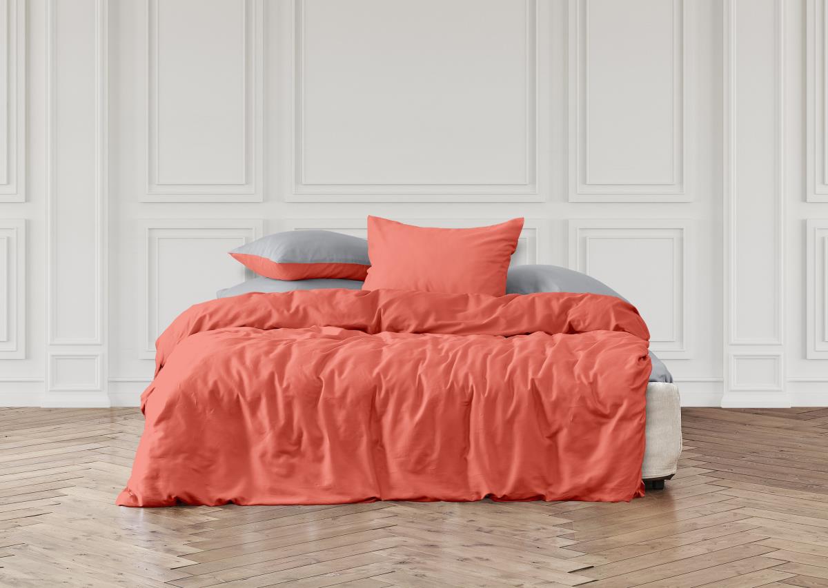 Перкаль 220 см г/к рис.86005-3 коралловый АК - 1