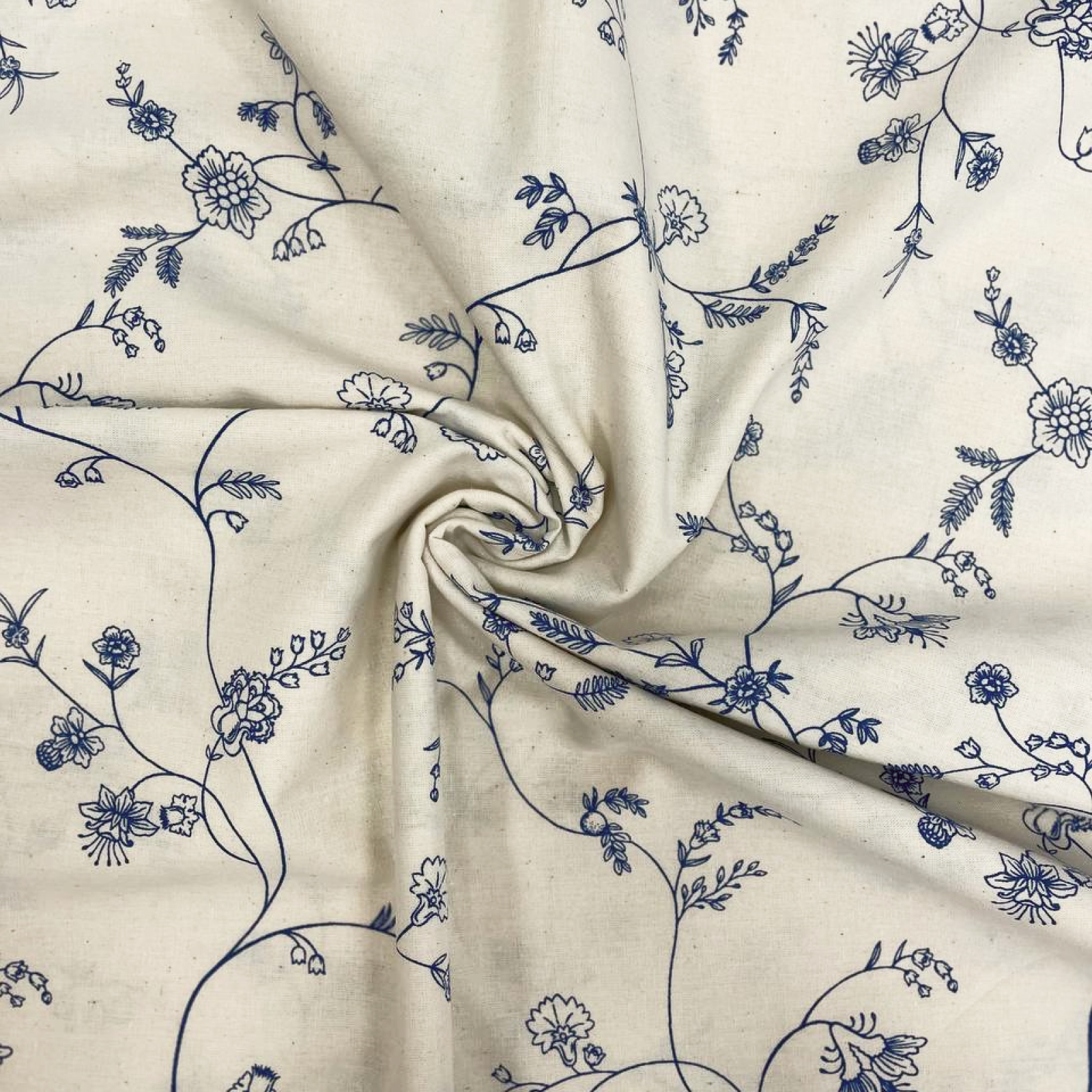 Вареный хлопок 220 см наб рис.72238-1 Цветочный сад - 1