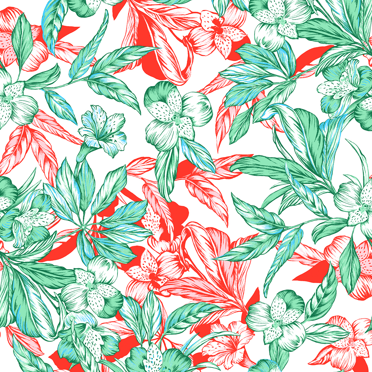 Перкаль 220 см наб рис.6952-1 Амазонка - 1