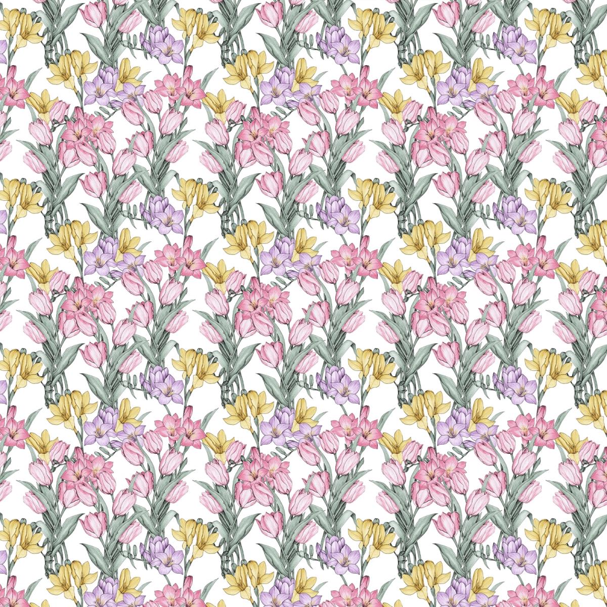 Бязь Премиум 220 см наб рис.72017-1 Нежность - 1