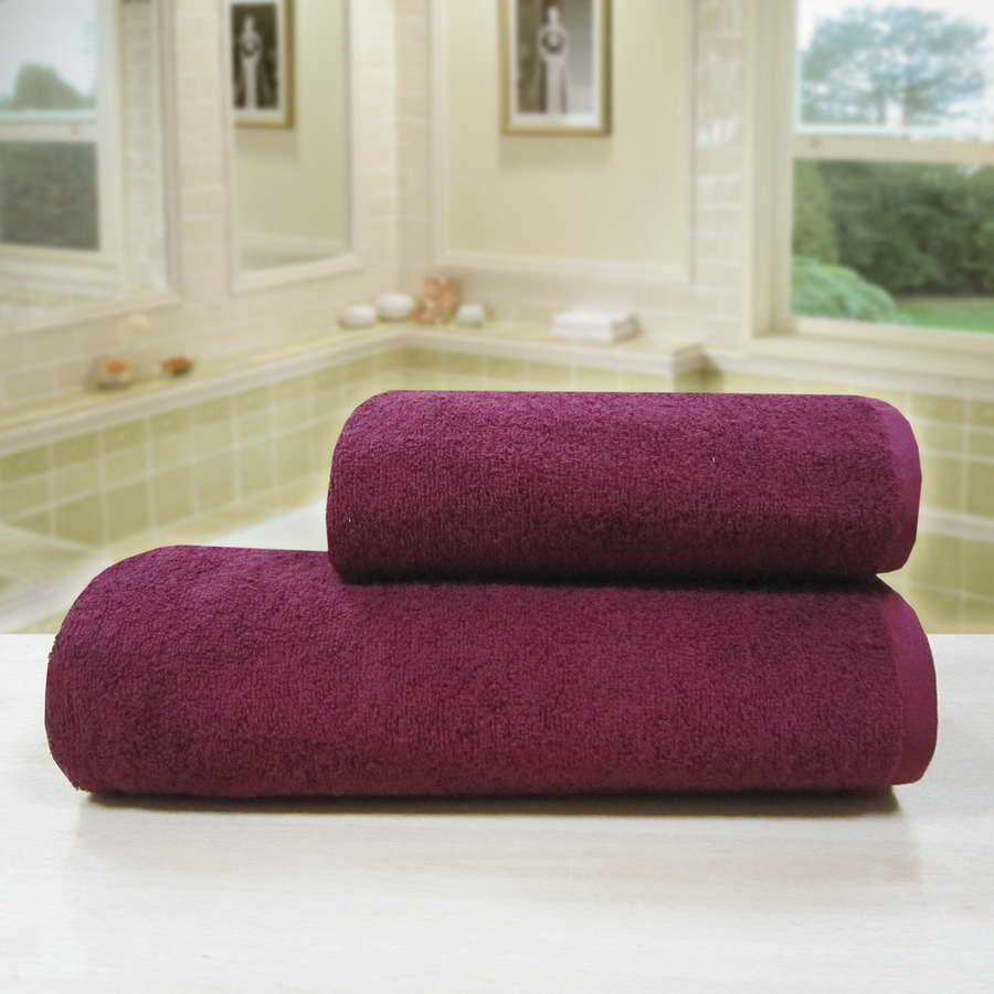 Полотенце махровое Моно АЗ бордо м4013_14 МК - 0