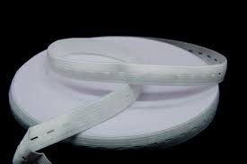 Резинка перфорированная 20мм цв. черный (25м) - 0