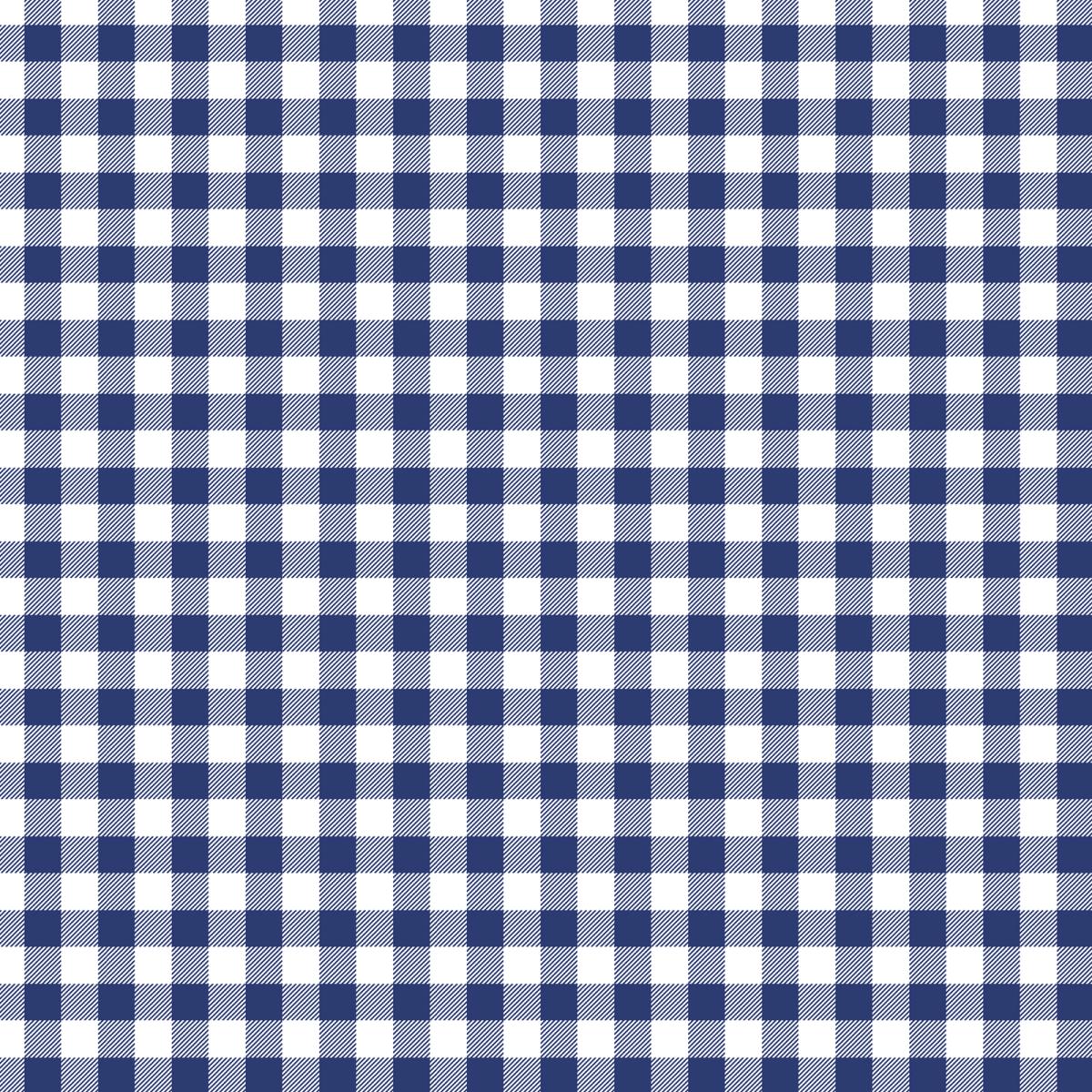 Скатерть рогожка Fine Line рис.62065-1 Синяя клетка - 2