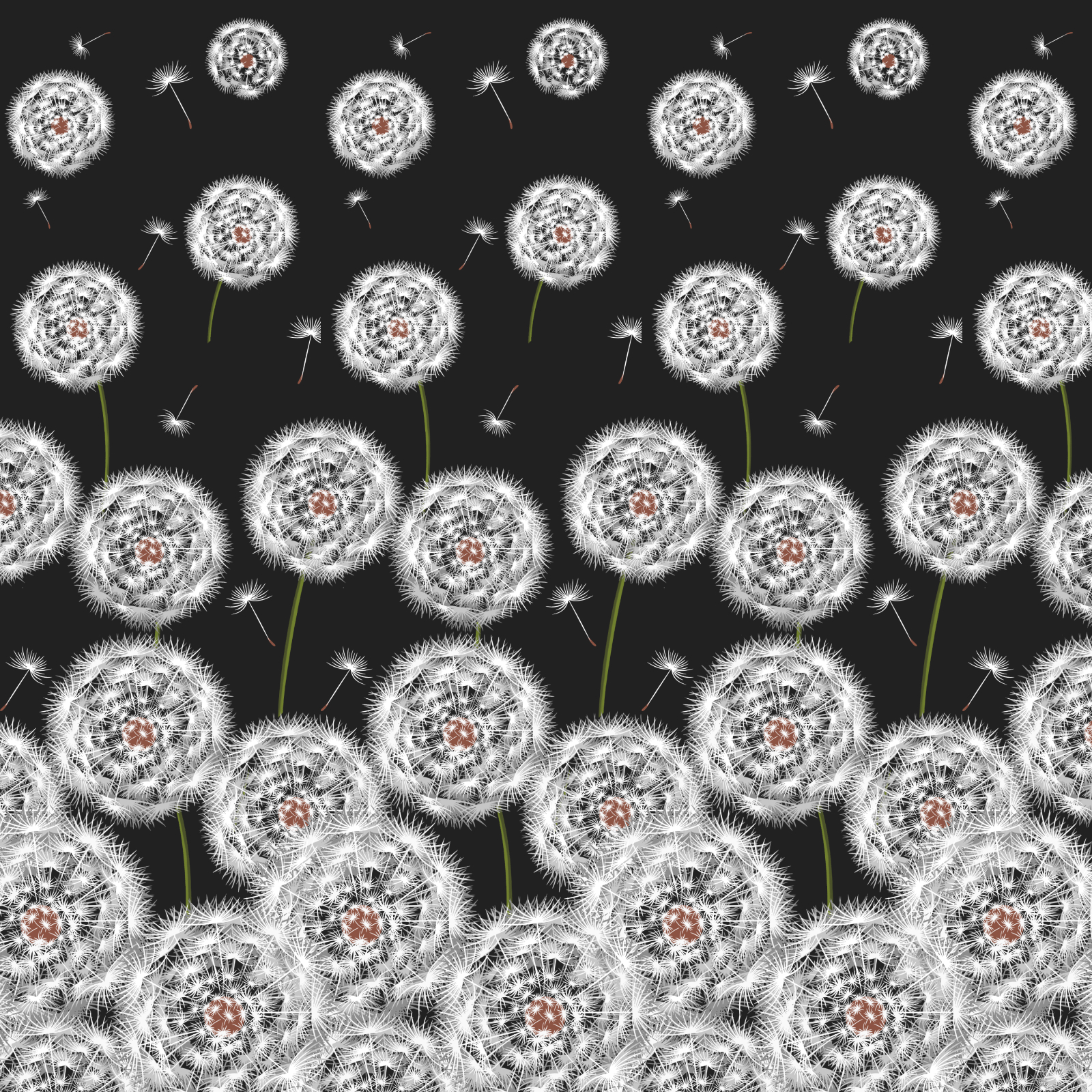 Перкаль 220 см наб рис.72251-1 Одуванчики - 1