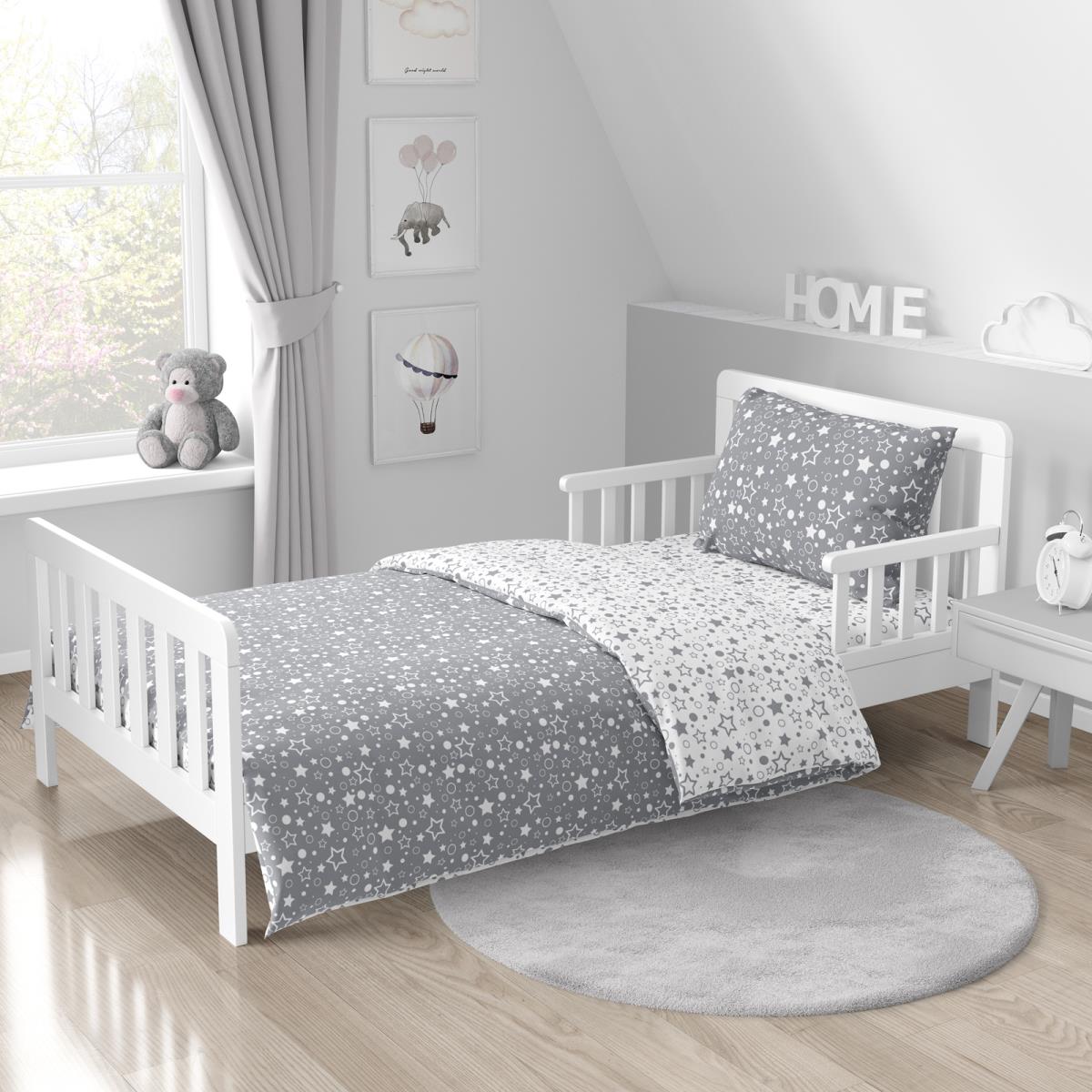 Перкаль 150 см наб рис.64016-2 Белое ассорти на сером (комп 923885) - 0