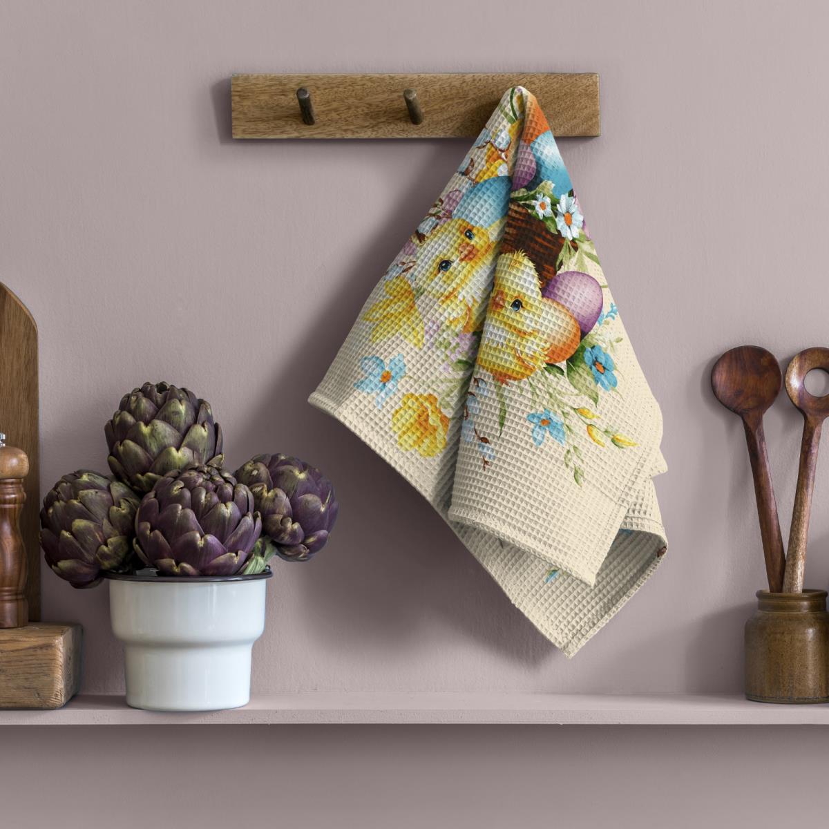 Полотно вафельное 50 см наб рис.29367-1 Яркая Пасха - 1