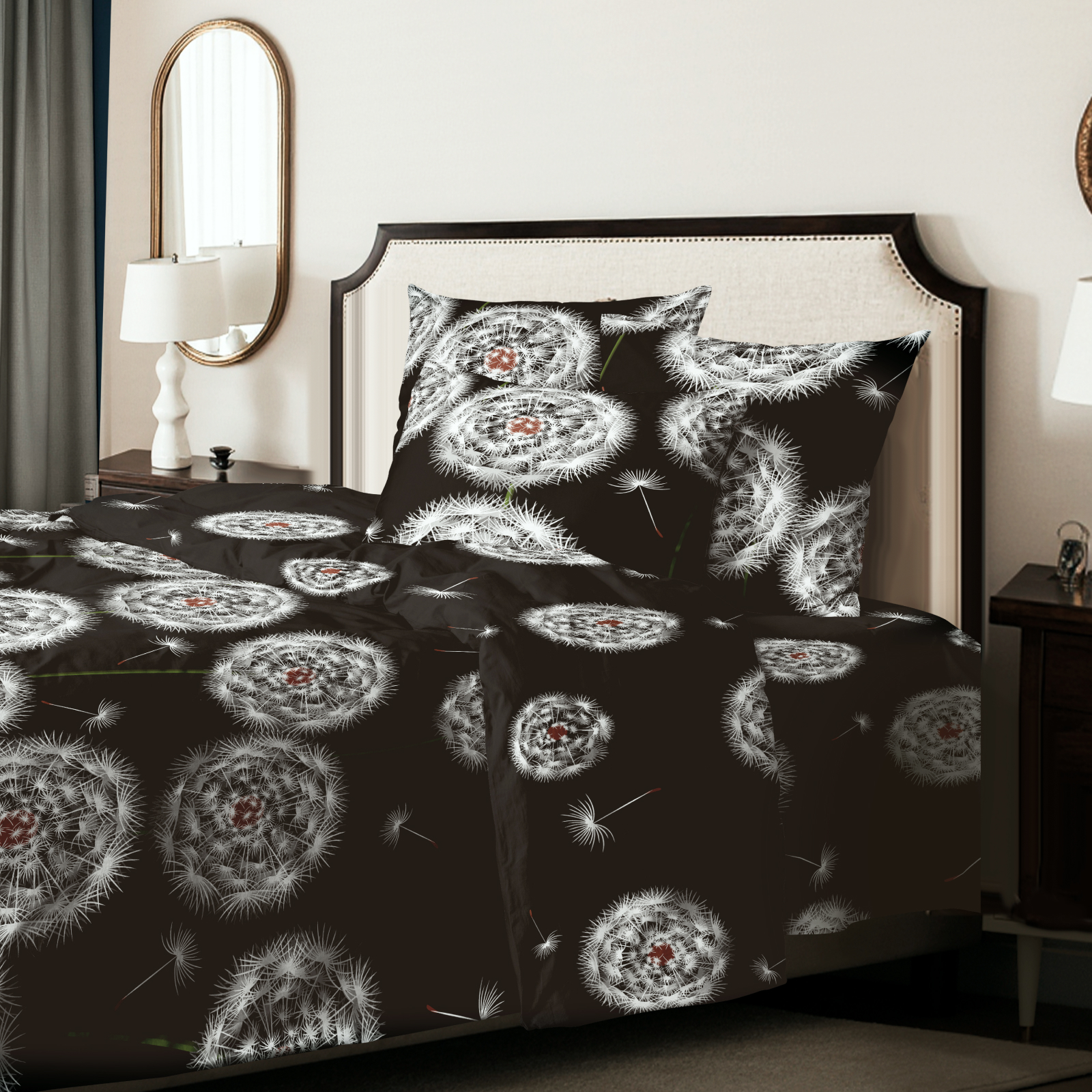 Перкаль 220 см наб рис.72251-1 Одуванчики - 2