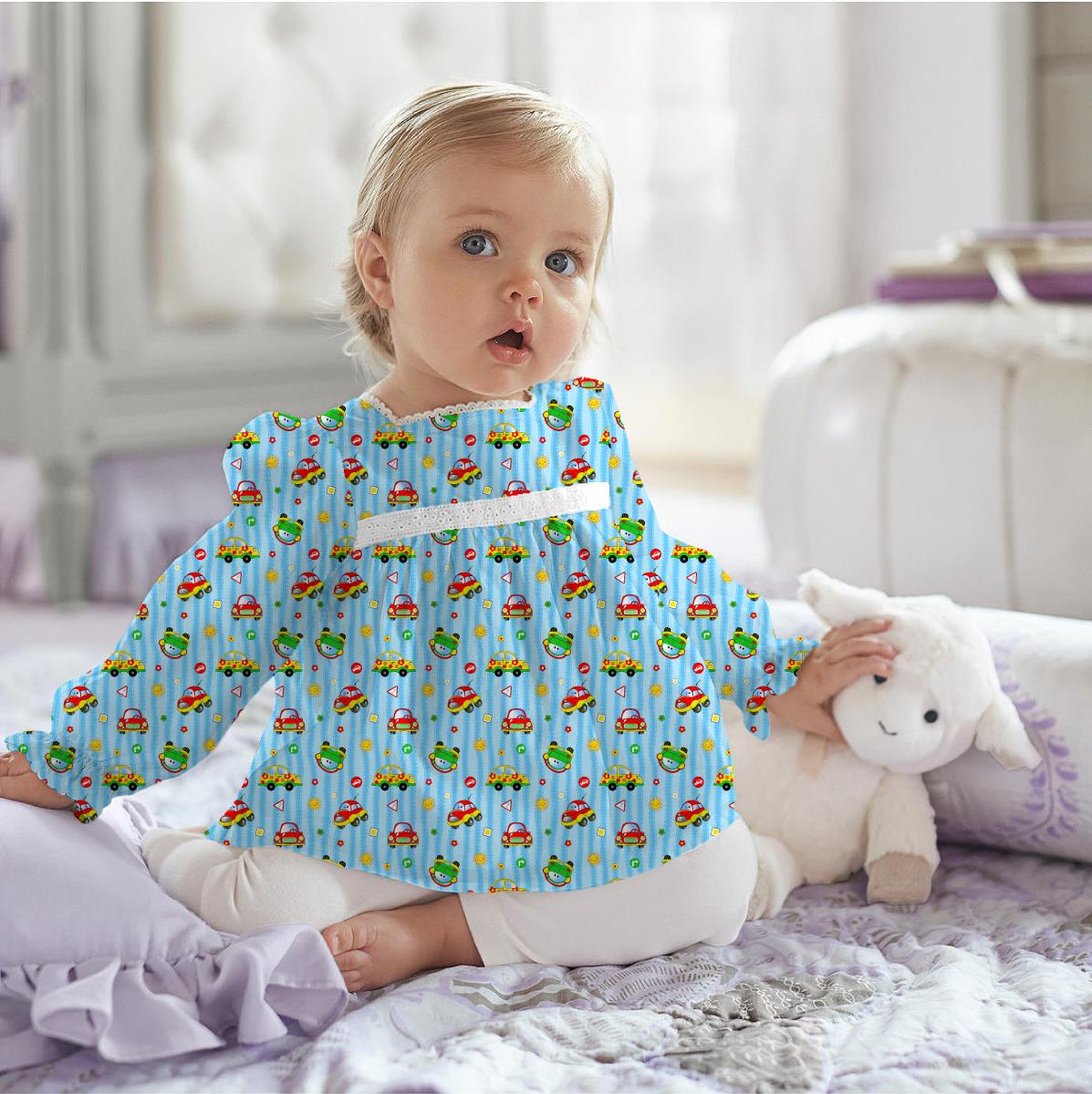 Фланель 90 см детская грунт арт С514 рис.18955-2 - 1