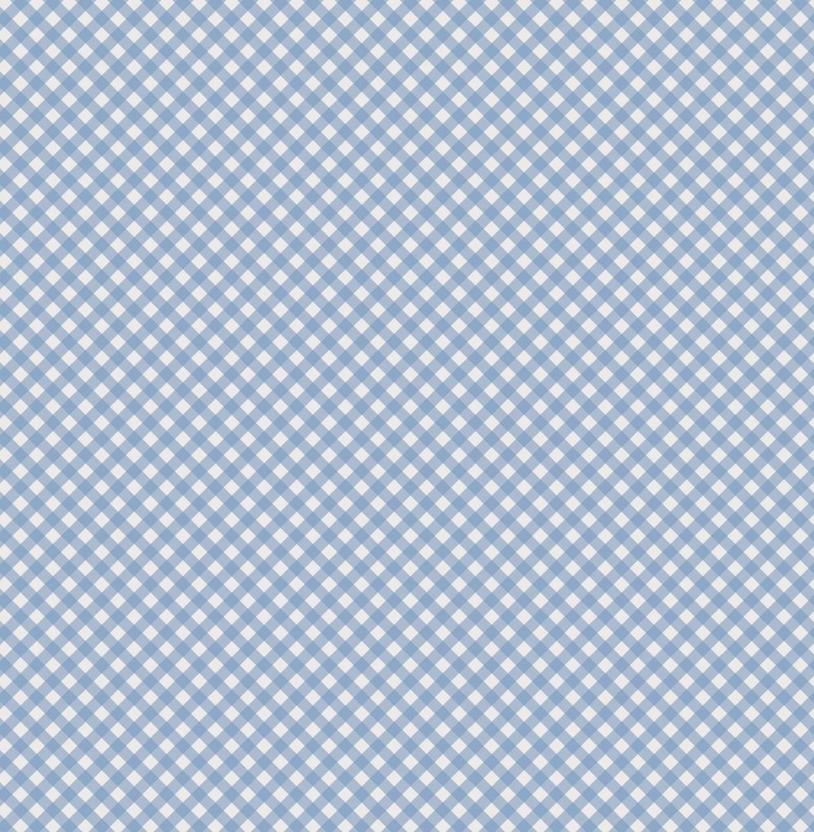 Перкаль 220 см наб рис.60341-1 Клетка голубая - 0