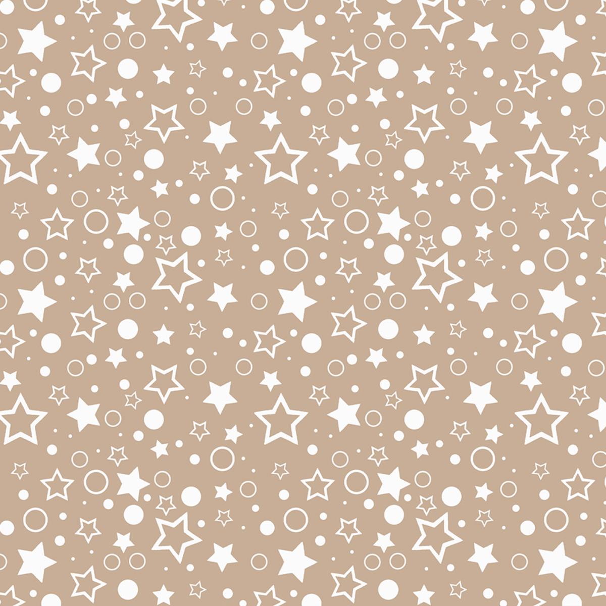 Перкаль 150 см наб рис.64016-5 Белое ассорти на бежевом (комп 923884) - 1