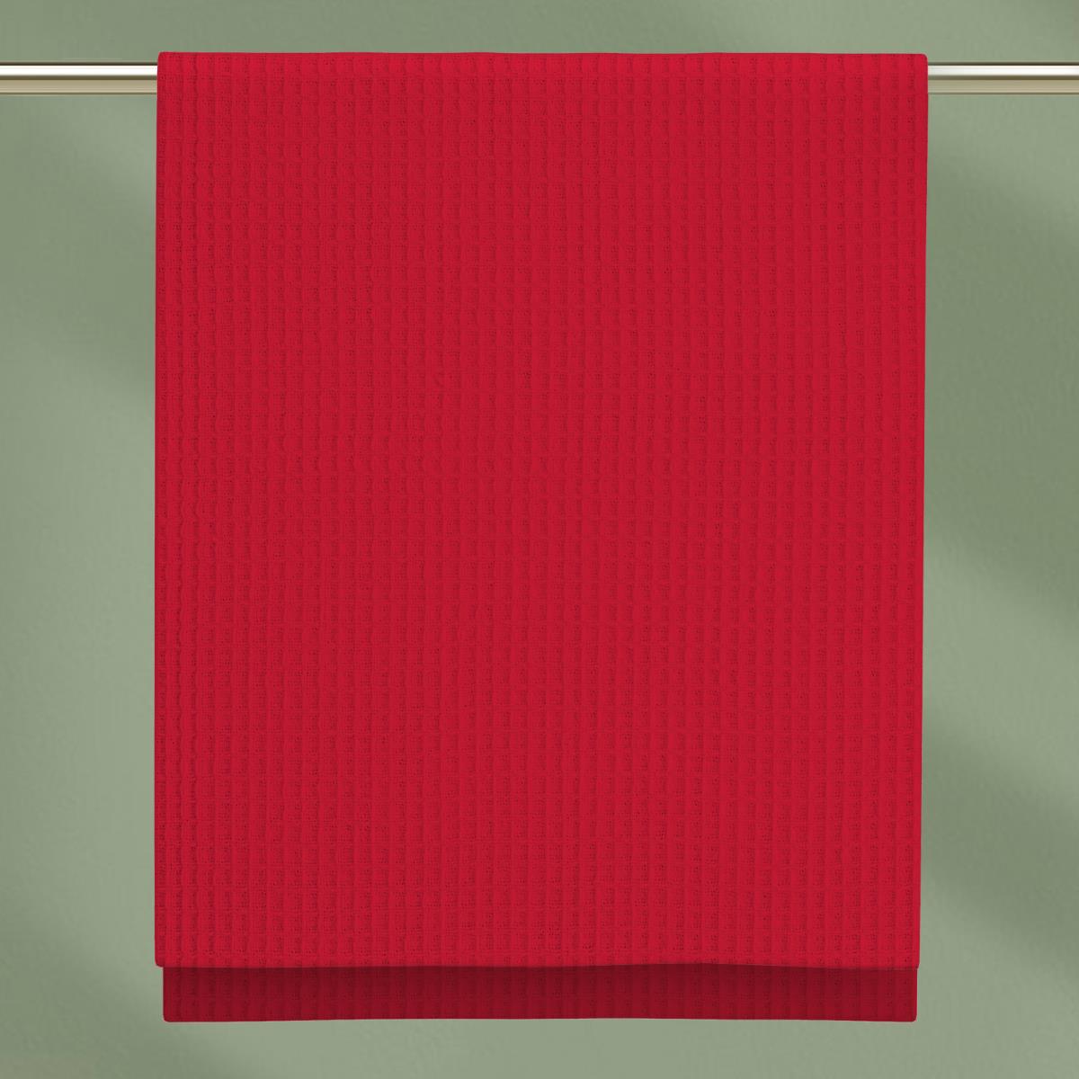Полотенце вафельное Vse DOMA Красное - 0