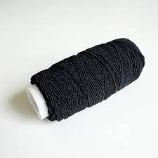 Нитки спандекс №37 черные (20м) - 0