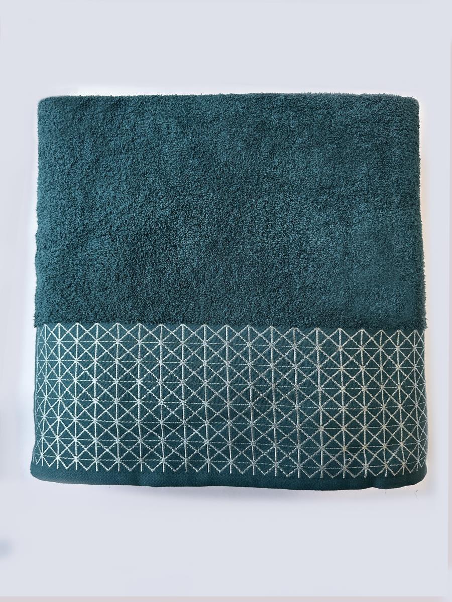 Полотенце махровое (простыня) Fine Line бордюр Игнис , адриатика - 0