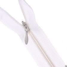 Молния потайная ХБ Т3  50 см ц101 белая - 0