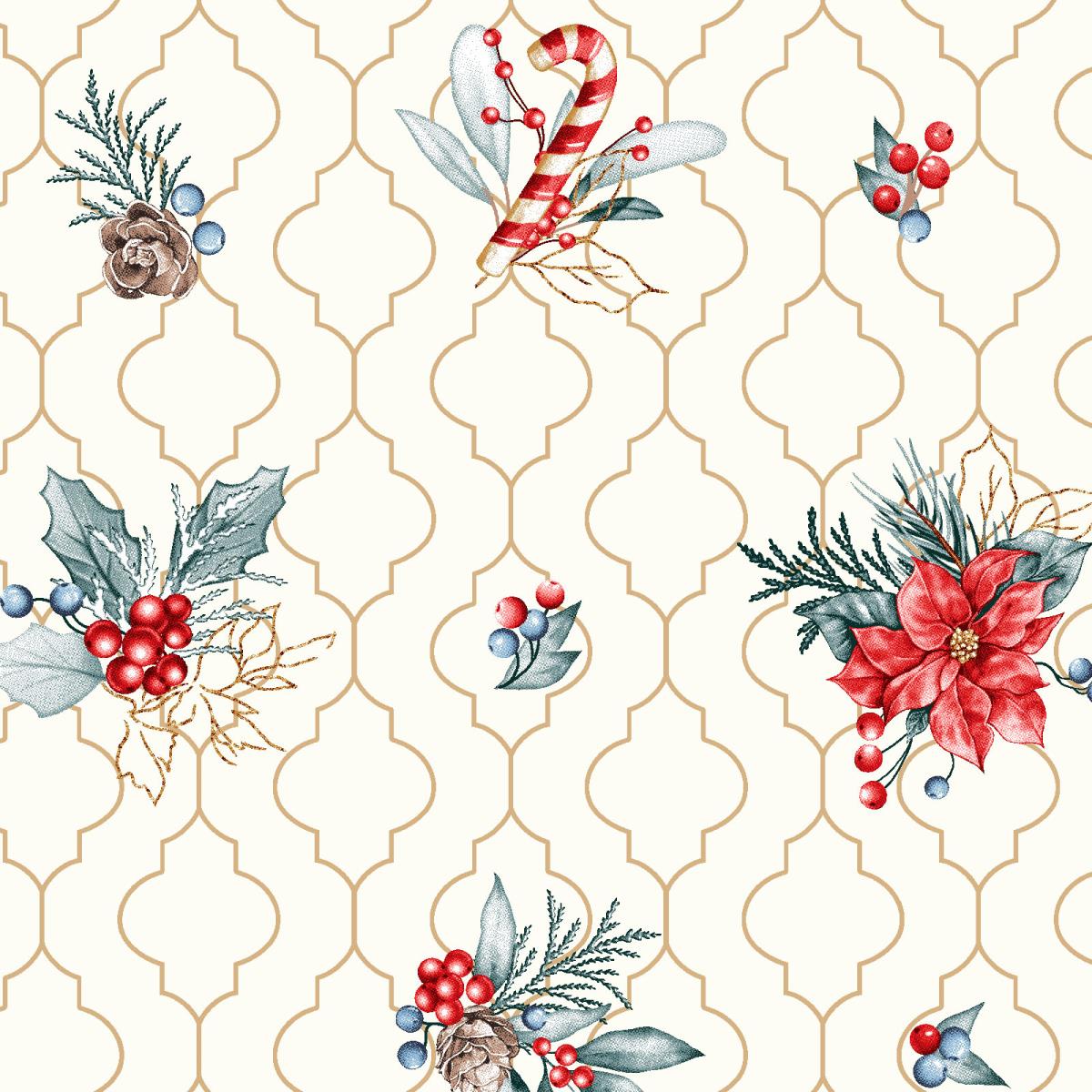 Рогожка 150 см наб рис.62036-2 Кристмас - 1