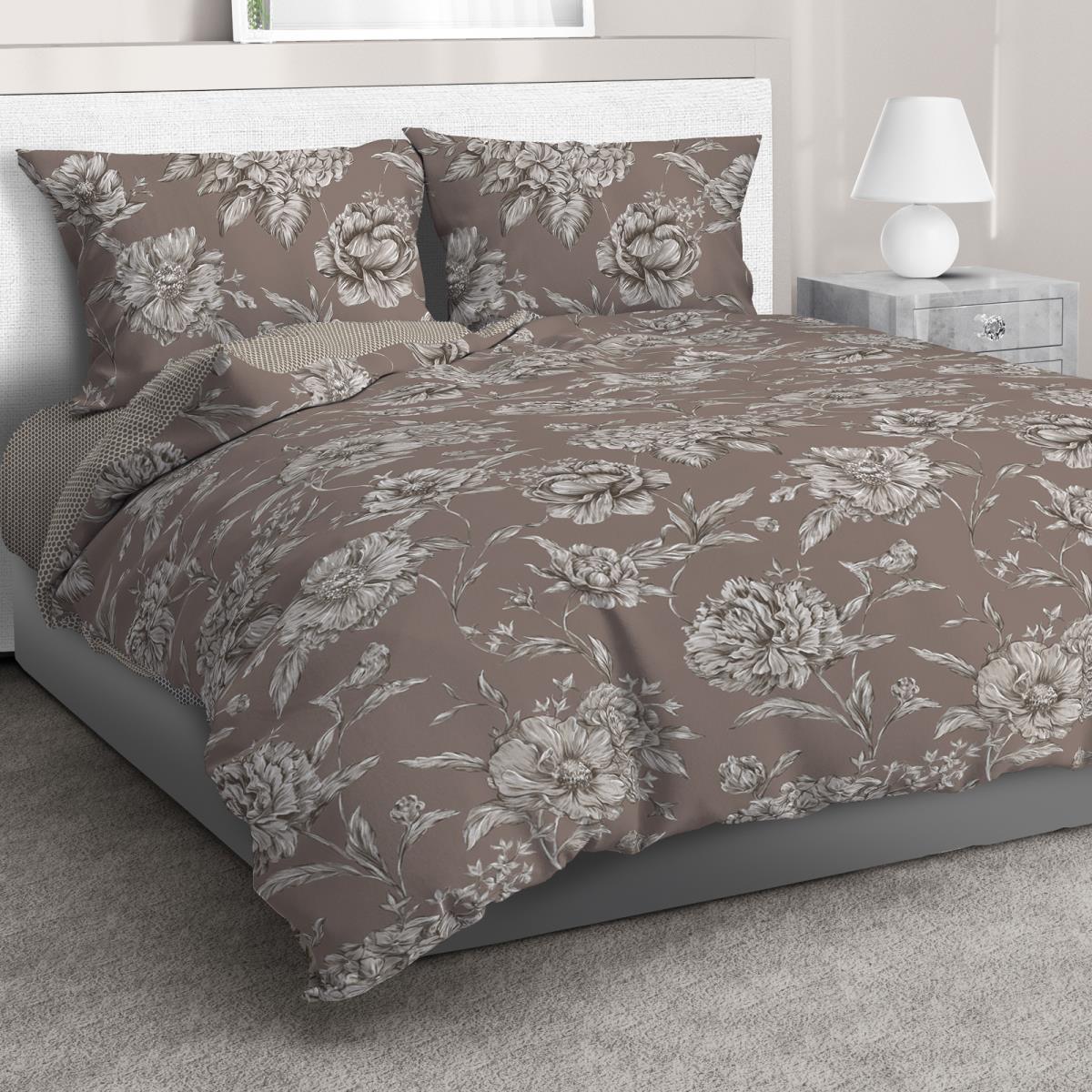 Перкаль 220 см наб рис.40185-1 Роскошный пион (комп 779646) - 0