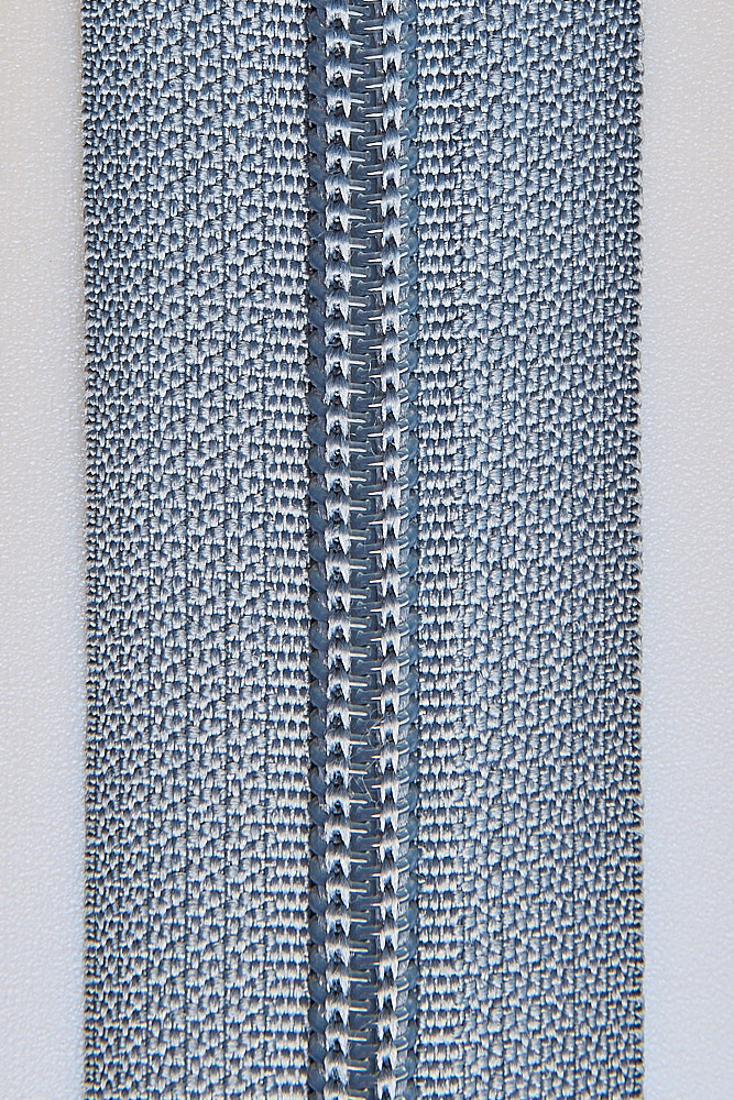 Молния витая разъемная Т5, Т6  70 см ц316 серая - 0