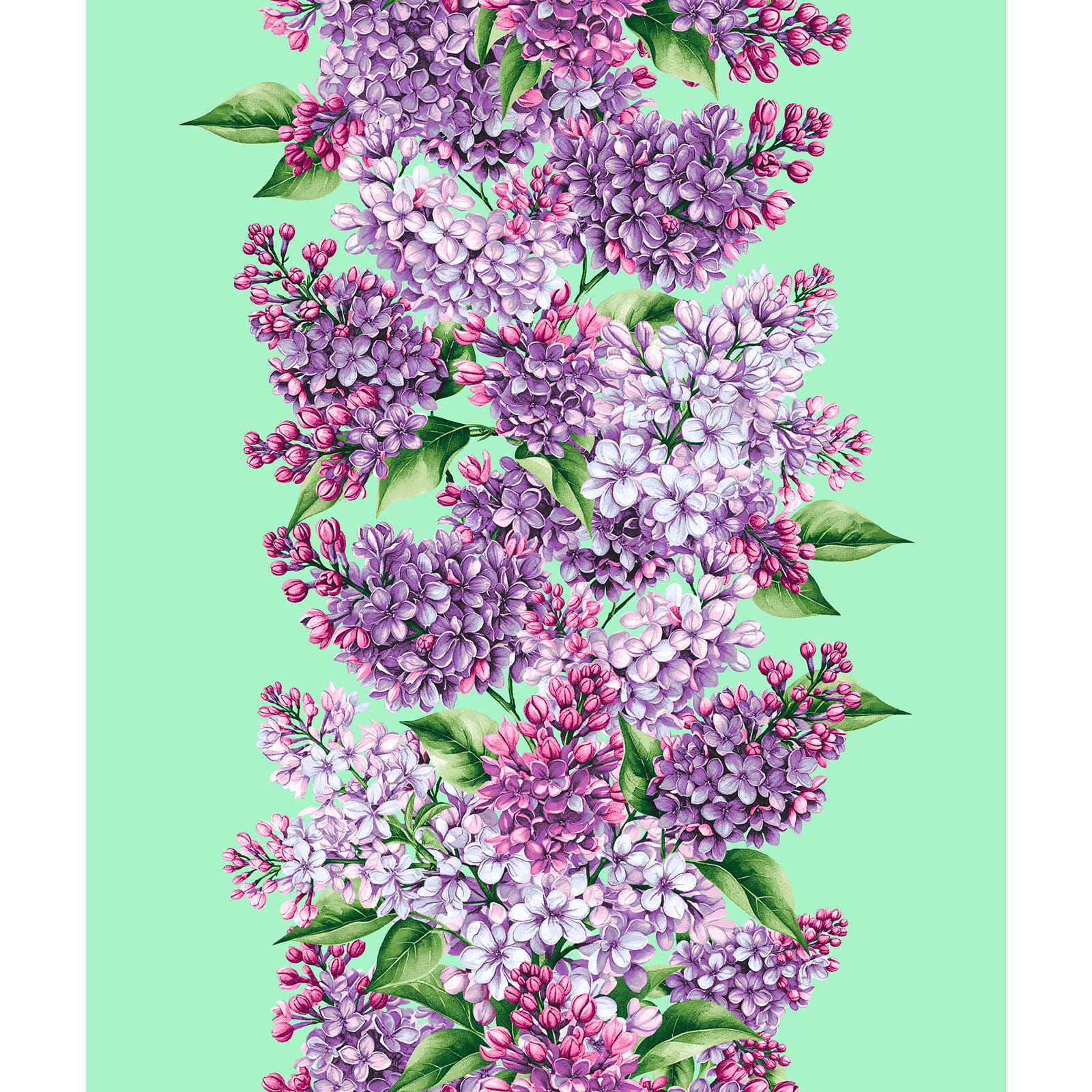 Полотно вафельное 50 см наб рис.29428-1 Сирень - 0