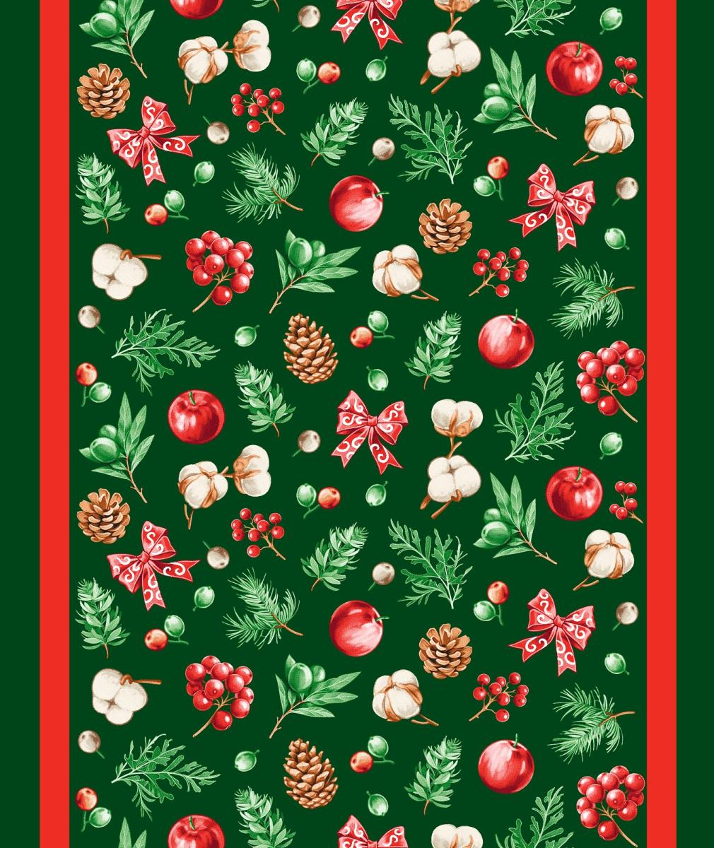 Полотно вафельное 50 см наб рис.29405-1 Зимнее чудо - 0