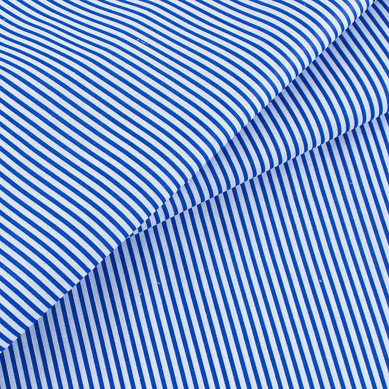 Бязь наб 150 см рис.1663/21 полоска василек - 0