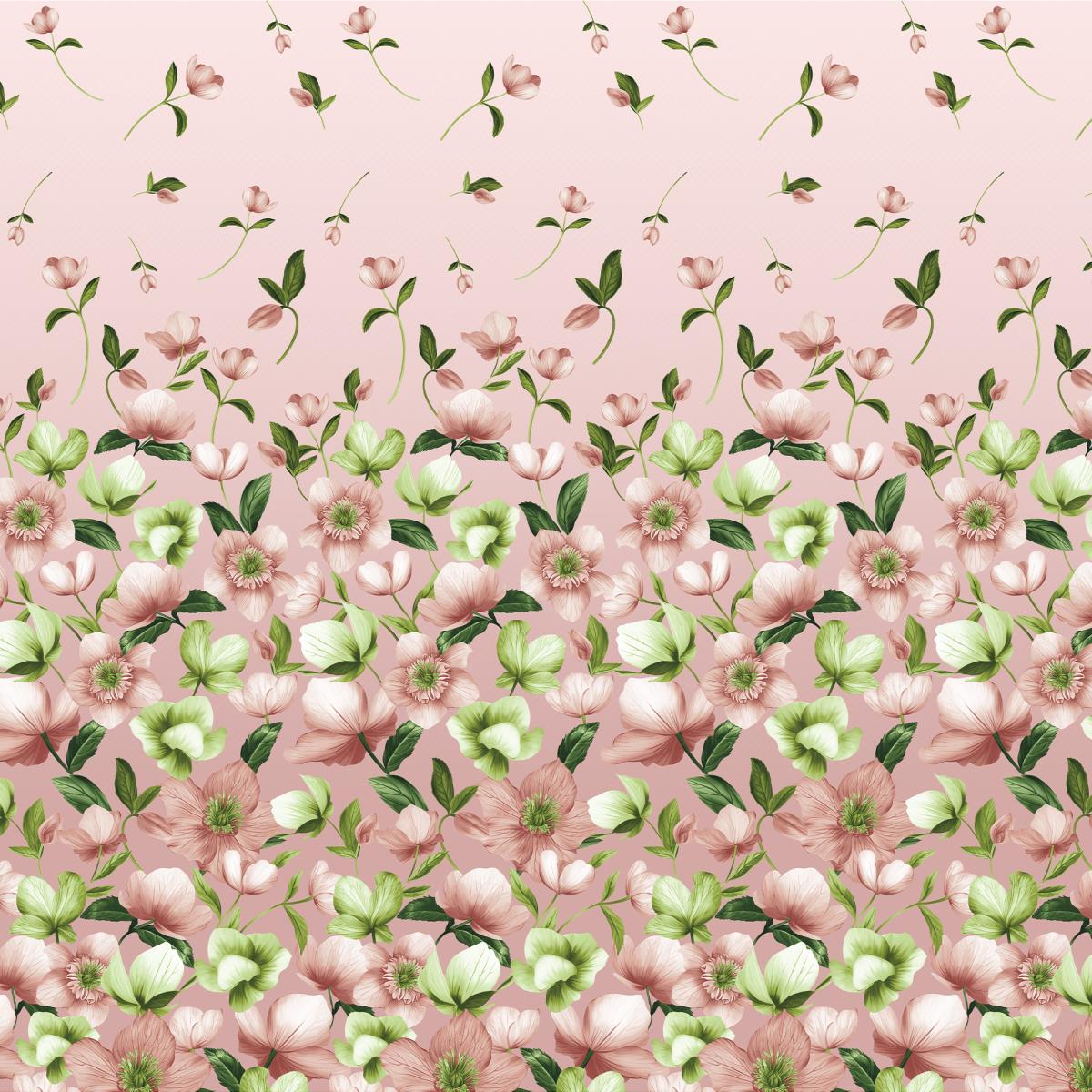 Бязь Премиум 220 см наб рис.7275-1 Сады Сингапура - 1