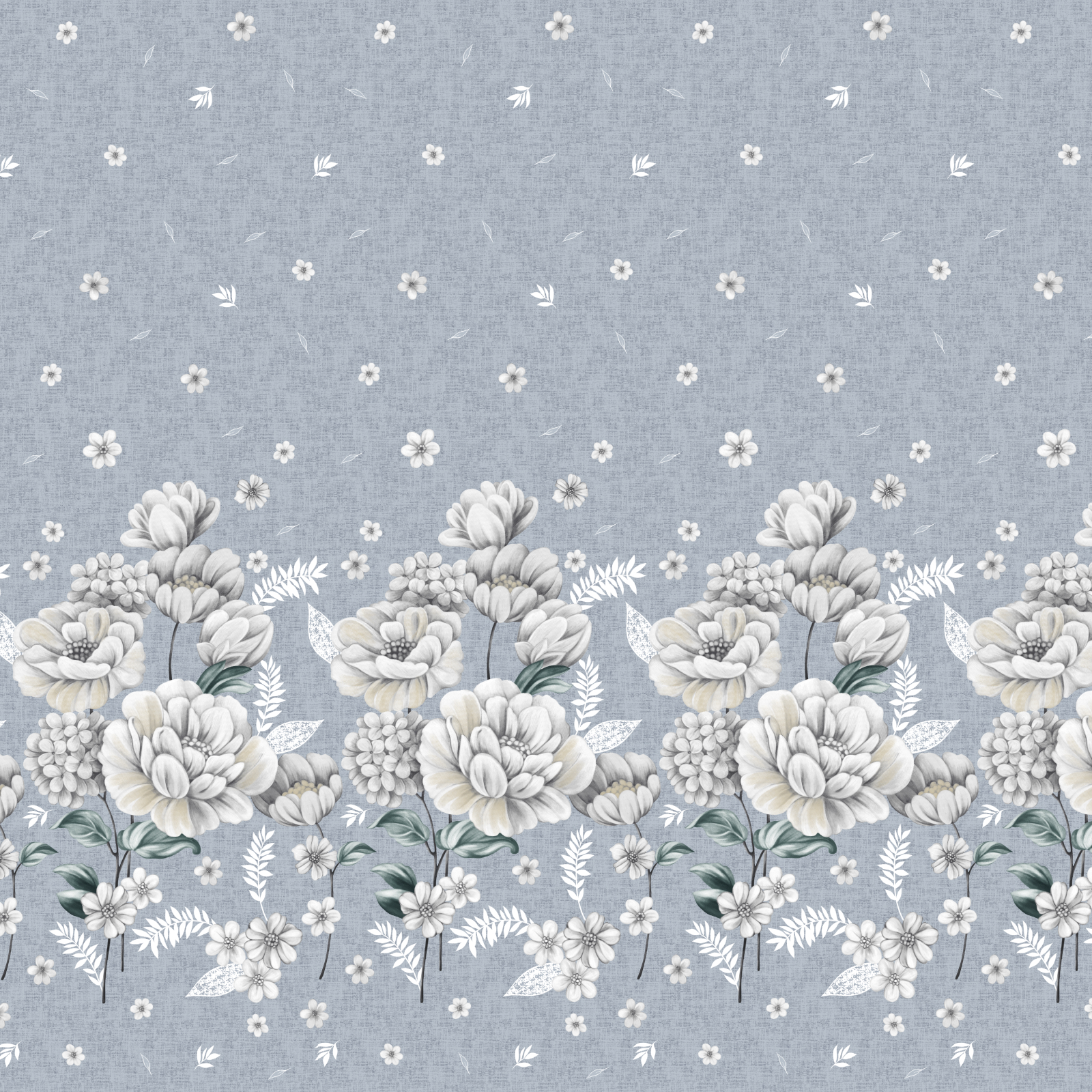 Перкаль 220 см наб рис.72246-1 Грей Блум - 1