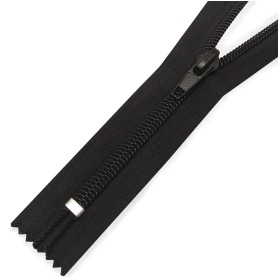 Молния витая неразъем Т7  10 см ц322 черная - 0