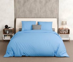 Бязь гл/кр 140 г/мкв 150 см вид 4 голубой 262 - 0